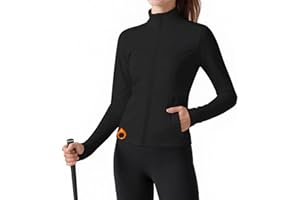 B&GCozy Girls Fleece Warm Jacket Full Zip Comfortable Athletic Coat for Yoga Riding with Pocket 6-15 Years