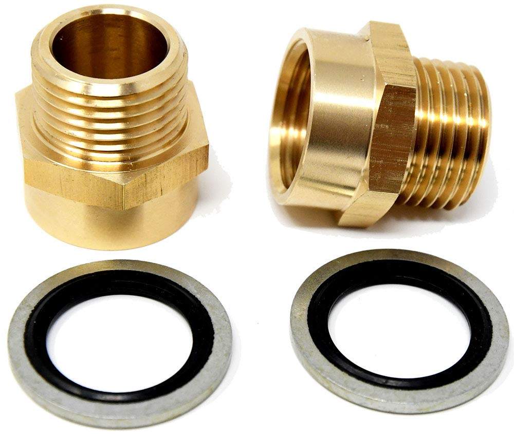 G Thread (BSP) to NPT (US Thread) Pipe Fitting Adapter with G Thread