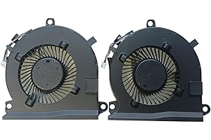(2 Pack) Cooling Fans Intended for HP Pavilion Gaming 15-EC 16-A Series Laptop L77560-001 15-ec1000 15-ec1073dx 15-ec0751ms 1