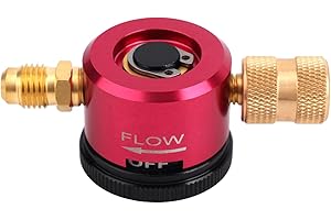 HVAC Nitrogen Purge Tool, Premium Brass Nitrogen Regulator Durable Braze Cleaning Tool Accessories Equipment for AC Refrigera