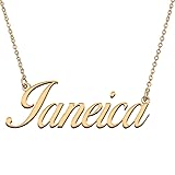 HUAN XUN Customized Custom Simple Any Name Necklace