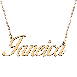 HUAN XUN Customized Custom Simple Any Name Necklace