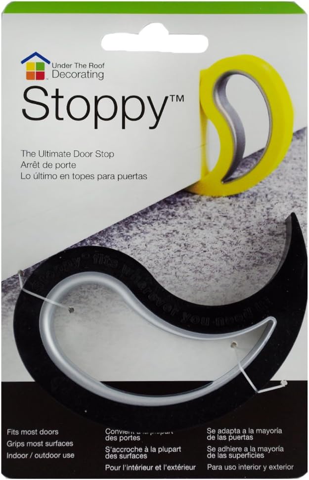 Under The Roof Decorating3-100109 Stoppy Door and Window Stop, Black