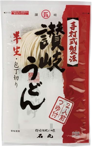 Amazon 石丸製麺 半生讃岐うどん包丁切りつゆ付 １ケース ２人前 ６袋 石丸製麺 うどん 通販