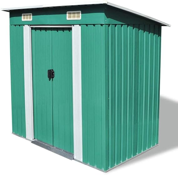 honglianghongshang Gartenschuppen Grün Metall Heim & Garten Rasen