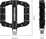 ROCKBROS Nylon Fiber Bike Pedals 9/16 Wide Platform With 3 Bearings view 6