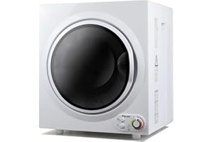 Panda Compact Dryer 13.2 lbs Load Volume 110V 1500W Portable Clothes Dryer 3.5 cu.ft. Stainless Steel Tub, 4 Drying Modes