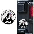 Squatch Badge Rated Car Emblem Sticker, 4 x 4 3D Metal Sticker Round Emblem Decal, Automotive Emblem Badge Decal Sticker, Car Exterior Decal for Jeeps Wrangler Vehicles Trucks RV SUV (Squatch B)