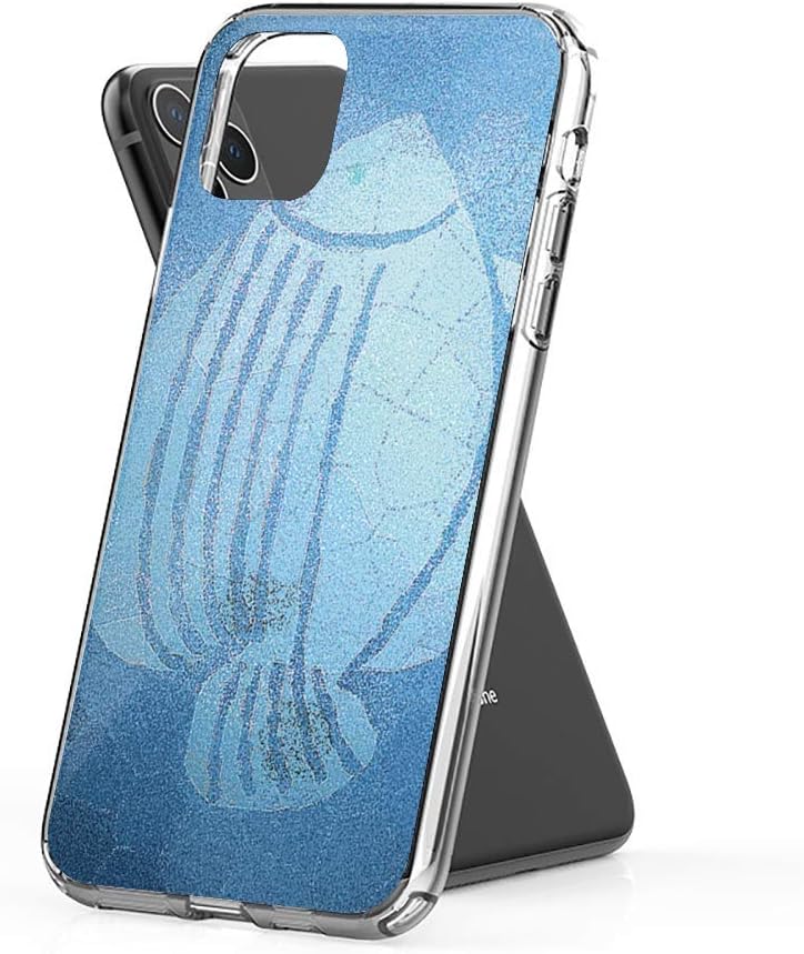 Case Phone Anti-Scratch Cover Creature Animal Sand Fish Blue Animals (6.5-inch Diagonal Compatible with iPhone 11 Pro Max)