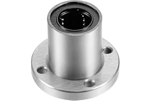 uxcell LM20UU Round Flange Linear Ball Bearings, 20mm Bore Dia, 32mm OD, 42mm Length 1Pcs