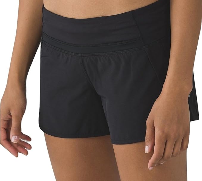 lululemon black running shorts