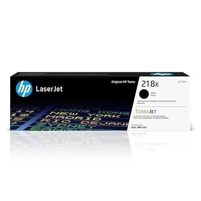 HP 218X Black High-Yield Toner Cartridge | Works with Color LaserJet Pro 3201, MFP 3301 Series | W2180X