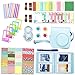 Leebotree Camera Accessories Compatible with Fujifilm Instax Mini 12 or Mini 11 9 Include Case/Album/Selfie Lens/Filters/Wall Hang Frames/Film Frames/Border Stickers/Corner Sticker(Blue)