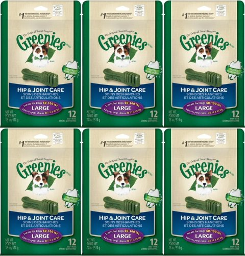 GREENIES Hip & Joint Care Dental Chew Large 6.75lbs (6 x 18oz) GREENIES Hip & Joint Care Dental Chew Large 6.75lbs (6 x 18oz)