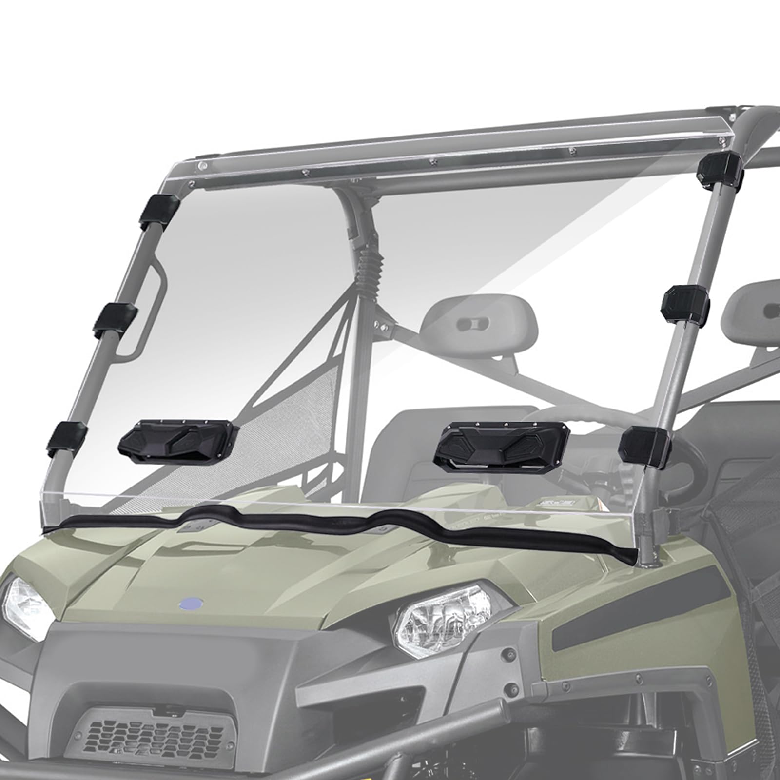 Photo 1 of StarknightMT Ranger 800 570 Vented Windshield, Scratch-Resistant Front Windshield Compatible with Polaris 2010-2014 Ranger XP 800/Crew, 2010-2016 Ranger 800 6x6, 2016-2025 Ranger Full Size 570