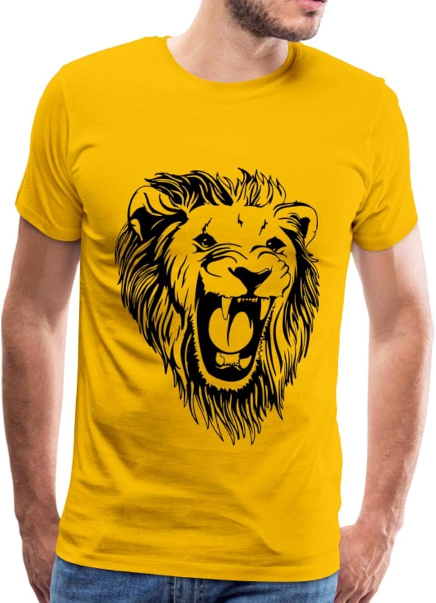 lion face t shirt