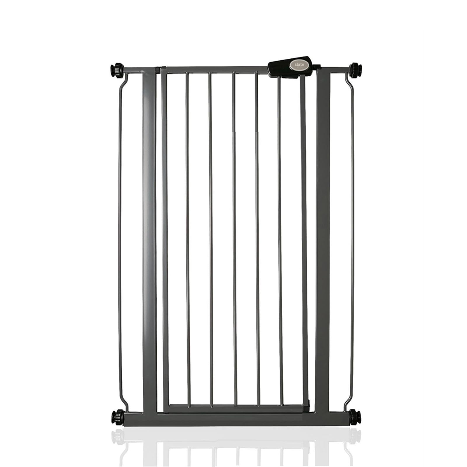 Bettacare Child and Pet Gate Narrow, 68.5cm - 75cm, Slate Grey, Extra Tall Gate 104cm in Height, Narrow Pressure Fit Stair Gate, Baby Gate and Suitable for Dog Gate or Pet Barrier, Easy Installation