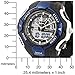 Upgraded Men's LED Multi Function Digital 100m Sports Diving Watch Silicone Band Synthetic-Sapphire Window