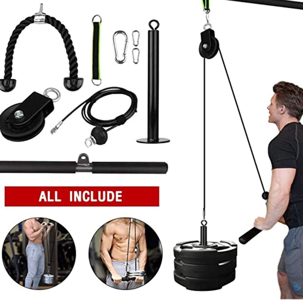 Snowmolle 9PC Lifting Forearm Arm Strength Fitness Equipments for Triceps Pull Down, Biceps Curl, Back, Forearm, Shoulder-Home Gym Equipment in Indoor and Outdoor