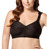 Elila Jacquard Front-Close Wireless Bra | Women's Plus Size