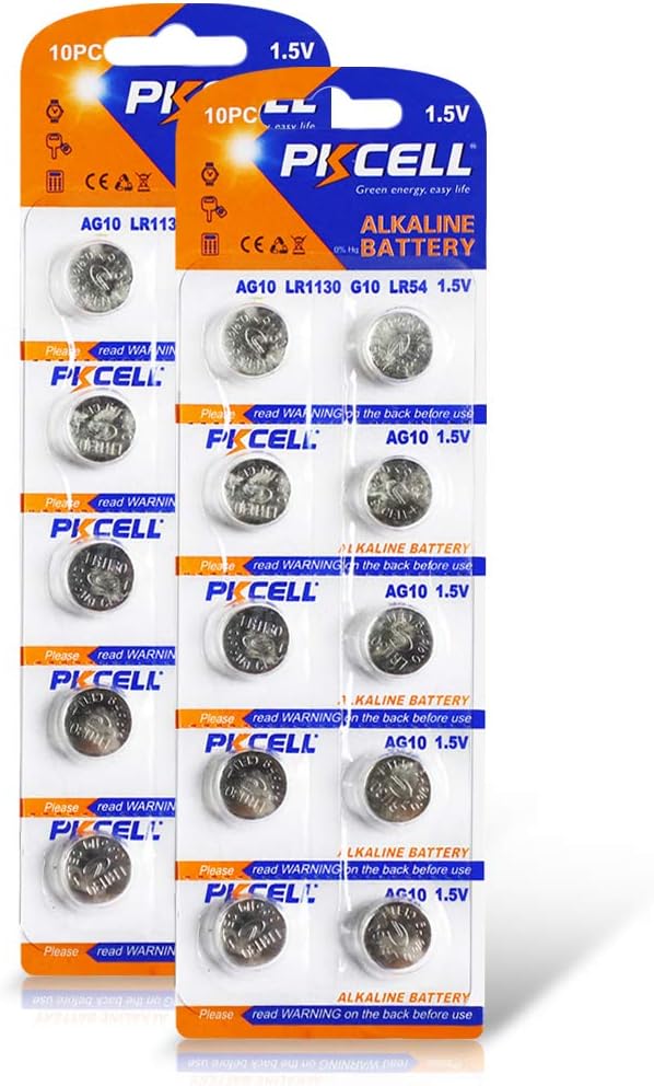 Amazon Com Lr1130 Lr54 Ag10 1 3 1 5v Button Coin Cell For Ornaments Light Electronic Toys Thermometers pcs Home Audio Theater