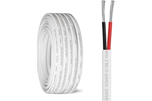 MOOKEERF 8 Gauge Marine Wire,10ft 8 AWG Duplex Marine Grade Wire,Tinned Copper Boat Cable,Marine Electrical Cable for Automot