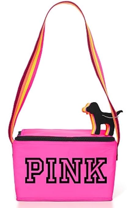 black pink victoria secret lunch box