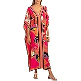 Kaftan Dresses for Women Plus Size Swimsuit Cover Up Caftan Maxi Beach Dresses Ethnic Wear Printed Dress