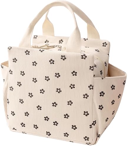 Cute Corduroy Insulated Lunch Box For Women - Leakproof Lunch Tote For Work, Office, & Picnics - View #5