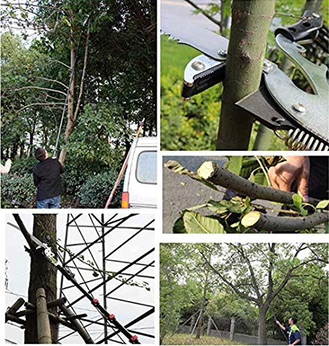 YXIAOL Teleskop Astsäge Set Mit Gebogener Profi Baumsäge Mit Haken Ideal Als Hochentaster Mit Dem Teleskopstiel Bis Max… – Bild 8