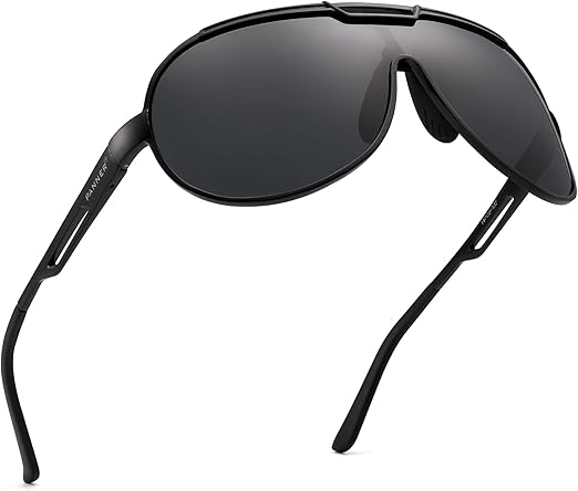oversized polarized aviator sunglasses