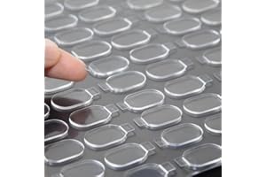 COMELY Double Sided Sticky Dots: 0.31" *0.51" 200 PCS Clear Removable Stick Nanoparticle Adhesive Mounting Putty - Waterproof No Trace Glue Dot for Festival Decoration - Poster Picture Ballons Crafts