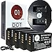 DOT-01 4X Brand 1200 mAh Replacement Blackmagic Pocket Cinema Batteries and Dual Slot USB Charger for Blackmagic Blackmagic Pocket Cinema Camera Digital Camera and Blackmagic Pocket Cinema Battery