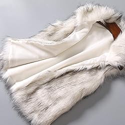 LISTHA Vest Jacket Womens Wool Vest Faux Fur Vest