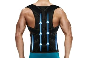 ABACKH Back Brace Posture Corrector for Women and Men - Adjustable Posture Back Brace for Upper and Lower Back Pain Relief - Improve Back Posture and Lumbar Support XXL(42"-48")