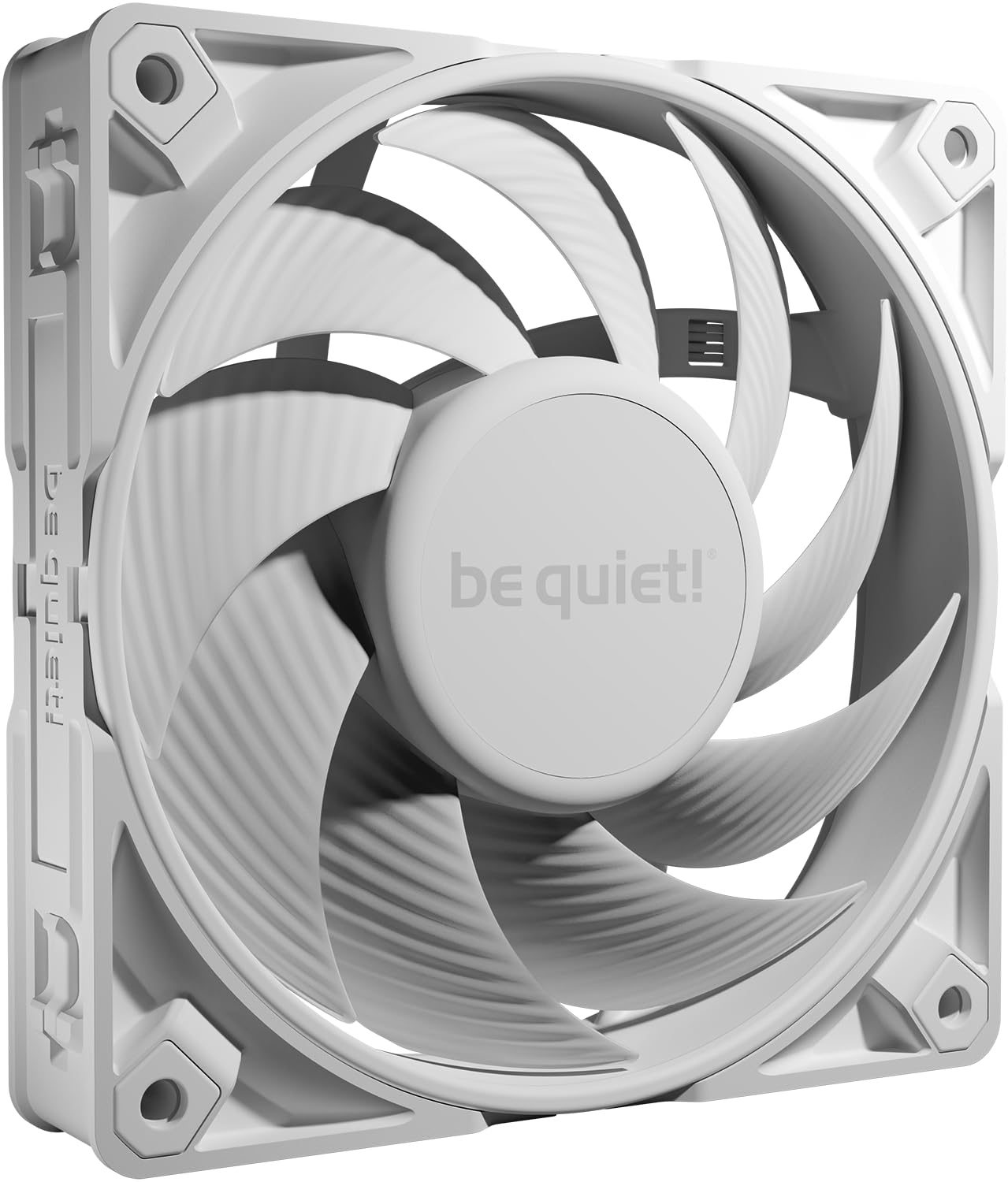 be quiet! Silent Wings Pro 4 120mm PWM White fan, optimized fan blades, extraordinary high performance, Speed Switch for changing maximum PWM speed, 6-pole fan motor, fluid-dynamic bearing
