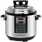 prepAmeal 9-in-1 Electric Pressure Cooker 6QT Multi-Functional Programmable Non-Stick Pot, Slow Cooker, Rice, Steamer, Sauté, Yogurt Maker, Warmer, 6 Quart