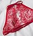 Women's Lace Floral Bralette Bra Bustier Crop Top Cami Unpadded Tank (US M, Red)