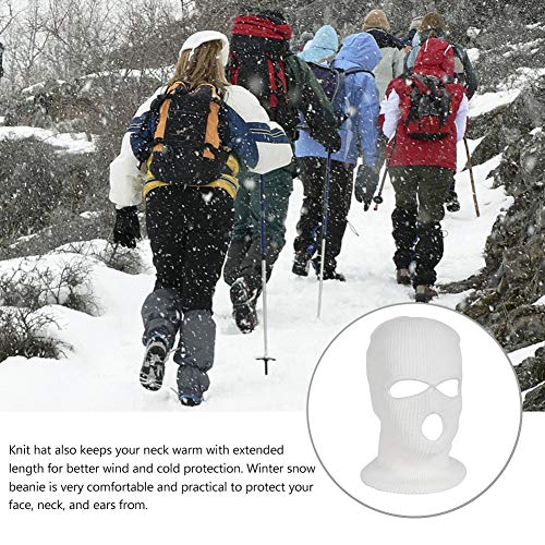 Per Full Face Winter Warm Mask with 3 Holes Breathable Knitted Balaclava Hat Thermal Ski Cycling Mask for Men Women