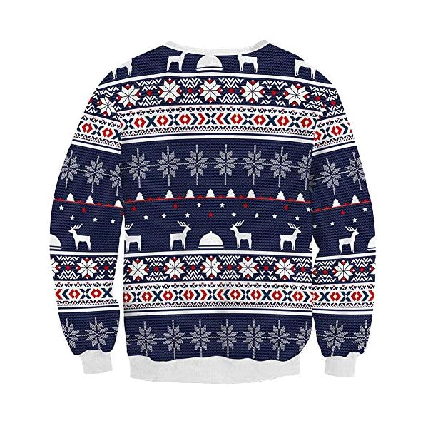 Arvilhill Men's Ugly Christmas 3D Printed Graphic Long Sleeve Sweatshirts - Image 4