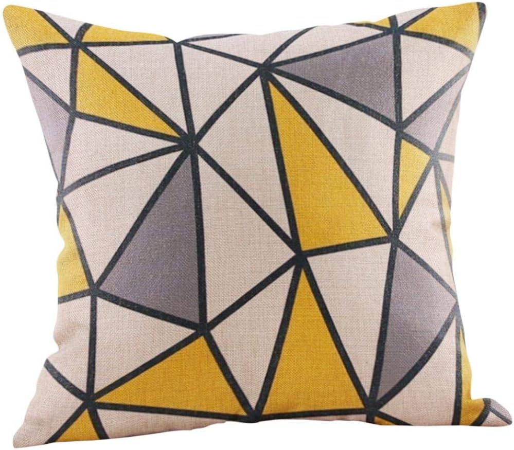 Sencillo Vida Fundas De Cojin Geométrico Almohada Caso Decoración del