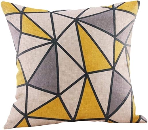 Sencillo Vida Fundas De Cojin Geométrico Almohada Caso Decoración del