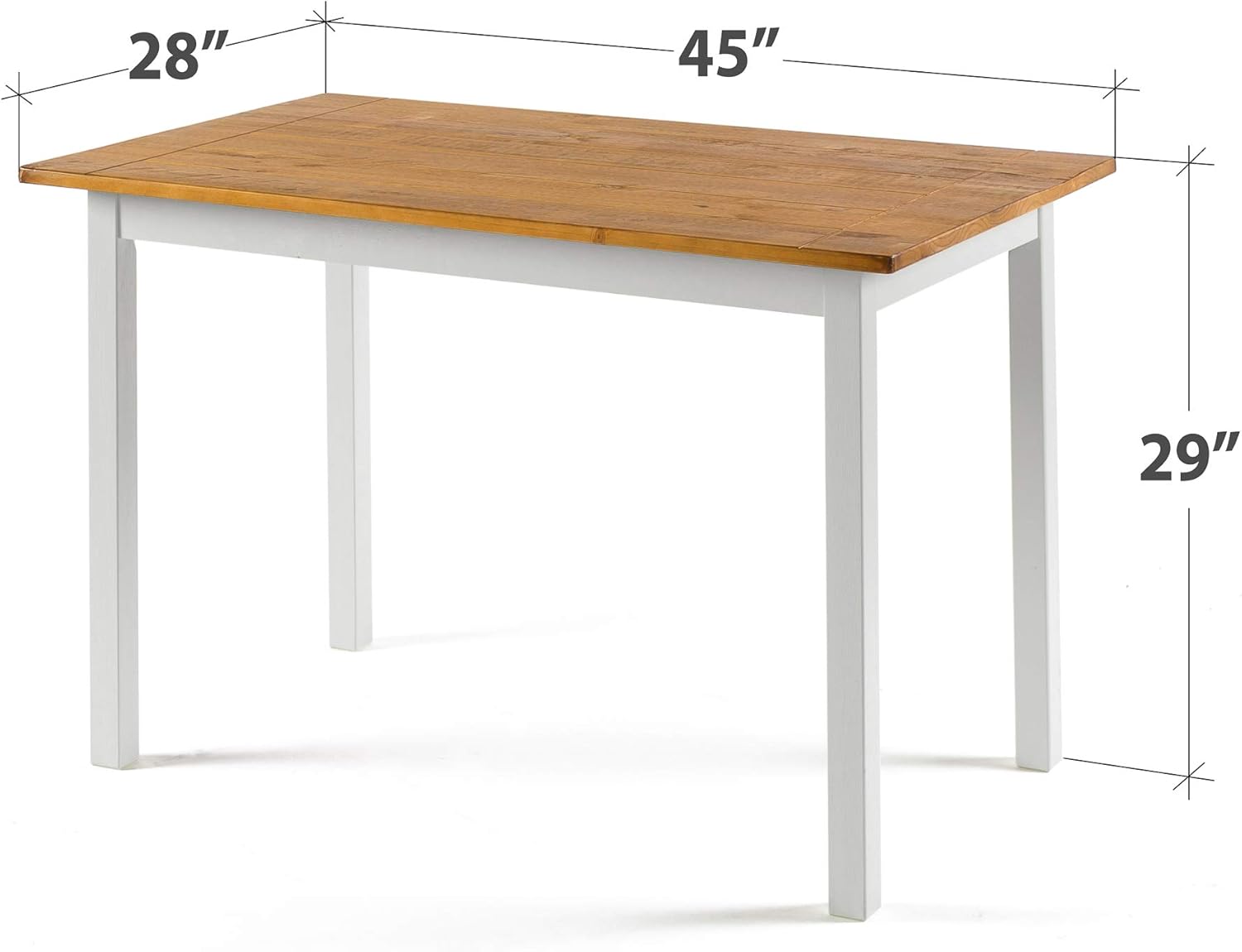 Zinus Becky Farmhouse Wood Dining Table / Table Only - Tables