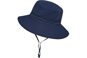 DANMY Baby Toddler Sun Hat,Boys Girls Bucket Hat for Kids UPF 50+ Sun Protective Child Summer Beach Hats 0-5 Years