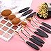 Makeup Brushes Set 5pcs Professional Oval Toothbrush Foundation Contour Powder Blush Concealer Eyeliner Blending Brush Cosmetic Make UP Brushes Tool Set