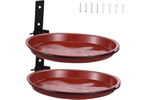 VANZACK Outdoor Bird Feeder and Bath Tray Tree-Mount Balcony Bird Feeder with Water Tray Easy to Install