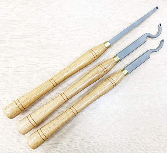 Carbide Tipped Woodturning Tools Wood Turning Tool Set of 3 with