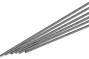 MECCANIXITY Carbon Fiber Rod Pole, 3.5mm x 300mm for RC Plane DIY Tool Wing Tube Quadcopter Arm, Pack of 6