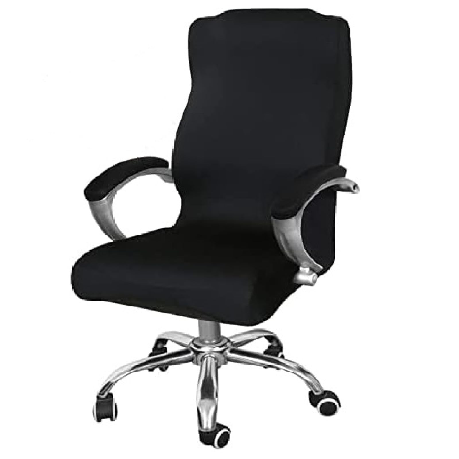 DHXYZZB Office Computer Chair Cover, Universal Replacement Removable Rotating Stretch Resilient Desk Boss Armchair Chair Cover Slipcover (not a chair)