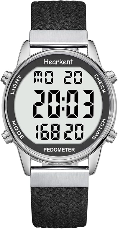 Hearkent Pedometer Watch for Women – Step Calorie Counter, 30M Waterproof, Non